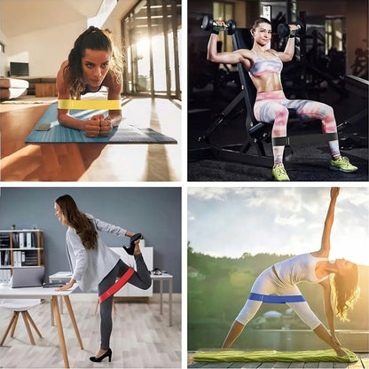 Fitnessbänder 5er Set bis 25 kg | Widerstandsbänder für zuhause | Sport Gummibänder | Bandix