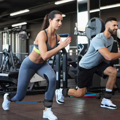 Fitnessbänder mit Knöchelmanschetten für Beintraining zuhause | Widerstandsbänder | BeinKraft
