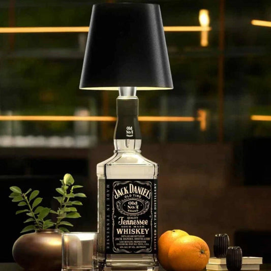 Flaschenlicht | Flasche als Tischlampe | Akku Tischleuchte | Flaschenverschluss | LumiFlasche