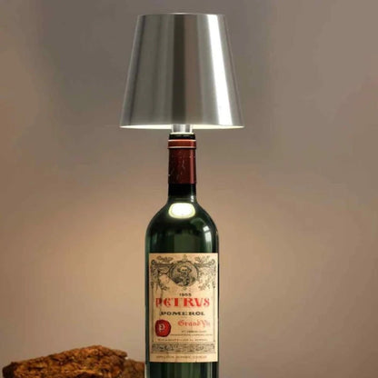 Flaschenlicht | Flasche als Tischlampe | Akku Tischleuchte | Flaschenverschluss | LumiFlasche