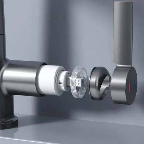 Wasserhahn Küche ausziehbar | Ausziehbare Küchenarmatur mit 5 Strahlmodi | FlexiHahn
