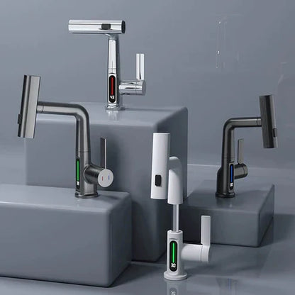 Wasserhahn Küche ausziehbar | Ausziehbare Küchenarmatur mit 5 Strahlmodi | FlexiHahn