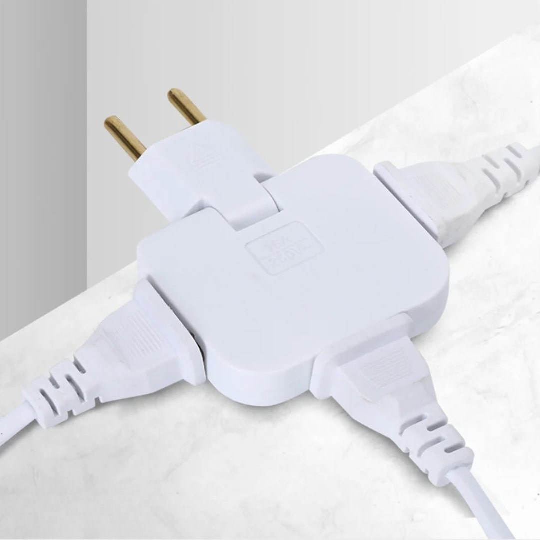 Flachstecker | Dreifach Flache Steckdose | FlexiPlug
