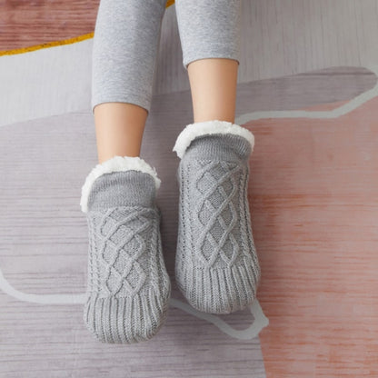 Kuschelsocken Damen & Herren | Stricksocken mit rutschfesten Sohlen | Stoppersocken | FußWärme