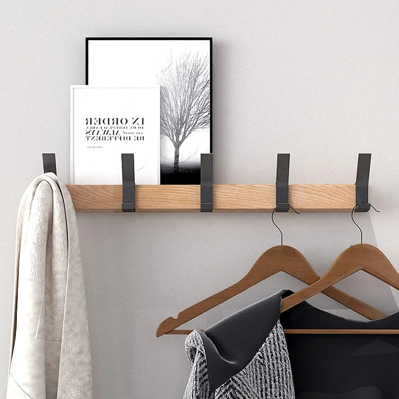 Garderobenhaken | Garderobenleiste Modern | Wandgarderobe aus Holz | NordHaken