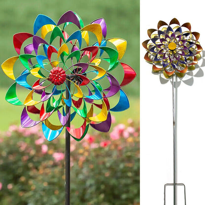 Garten Windrad aus Metall | Windspiel für Garten | Floravera