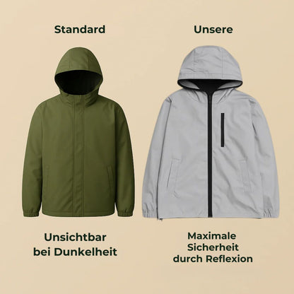 Reflektierende Jacke Damen & Herren | Voll Reflektierende Jacke | GlowJack
