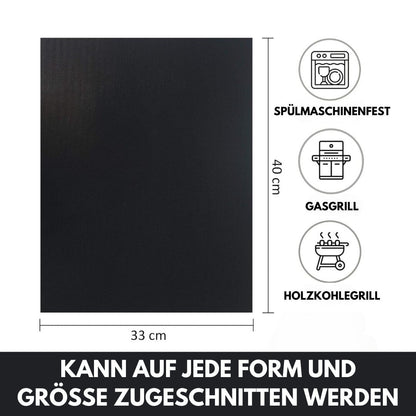 Grillmatte für Grill | Wiederverwendbare Antihaft BBQ Grillmatten (5er Set) | Grillara