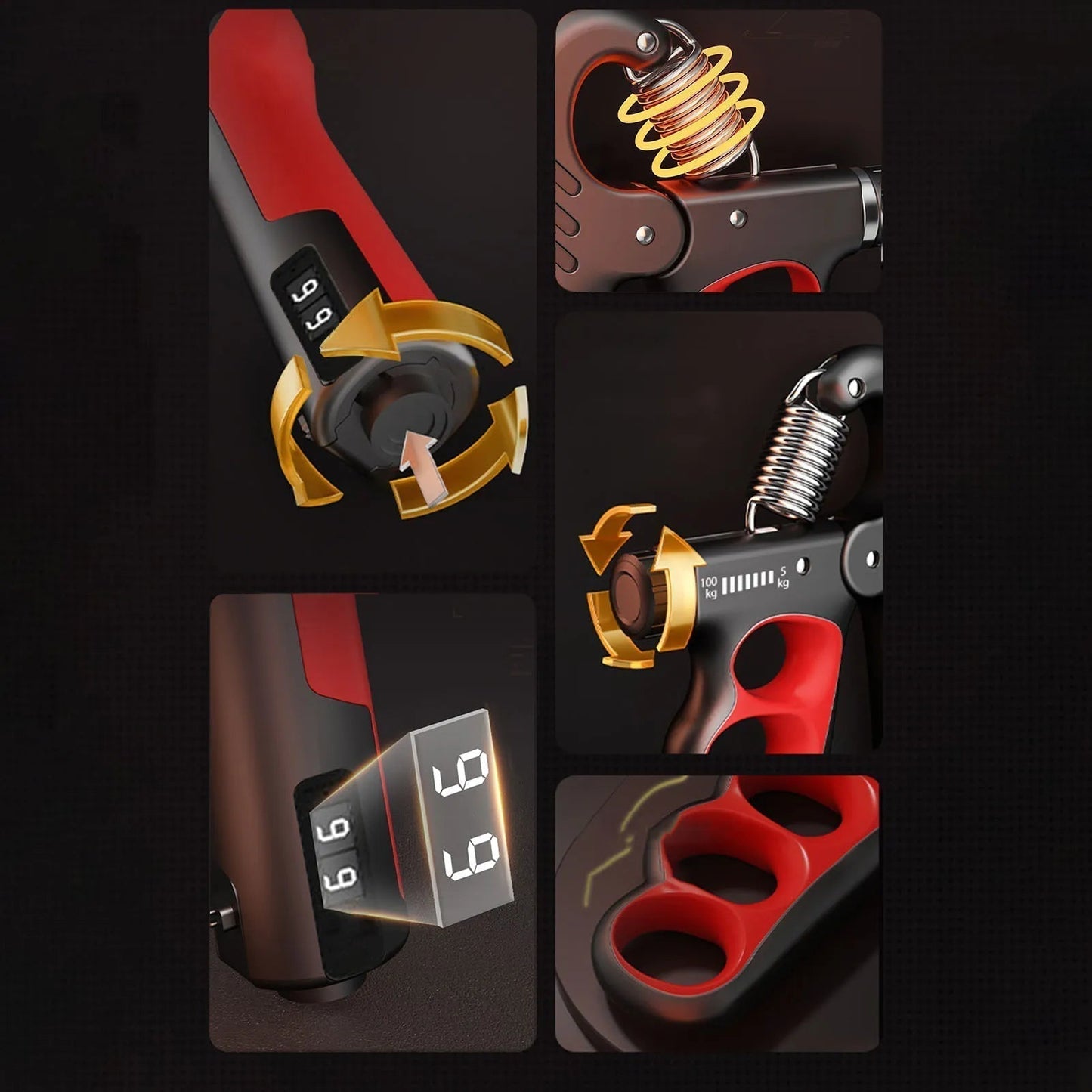 Unterarm Trainer | Handtrainer | Griffkraft Trainer bis 100 kg | StahlGrip