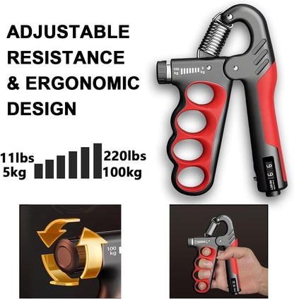 Unterarm Trainer | Handtrainer | Griffkraft Trainer bis 100 kg | StahlGrip