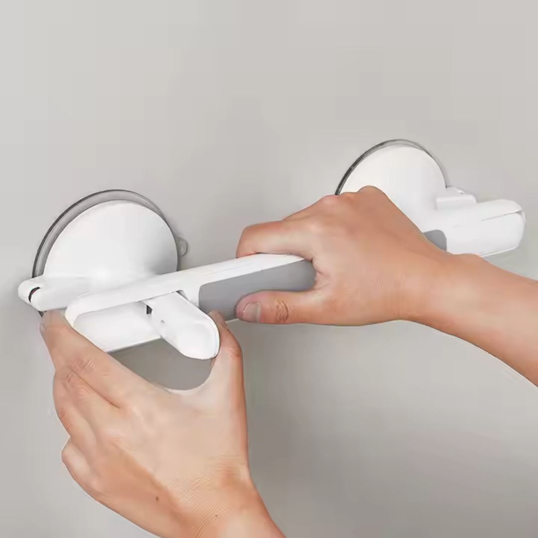 Haltegriff für Dusche, Badewanne oder Toilette | Saugnapf Griff für Senioren ohne Bohren | SeniGrip