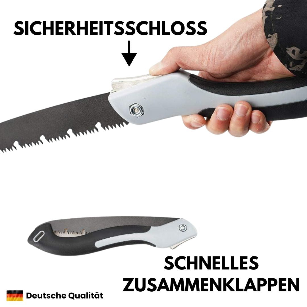 Handsäge | Faltbare Holzsäge & Messer in 1 | Klappsäge | Waldrix