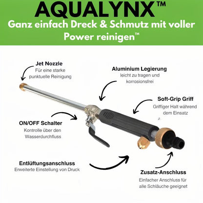 Hochdruckreiniger für jeden Gartenschlauch | Turbo Reiniger | Aqualynx
