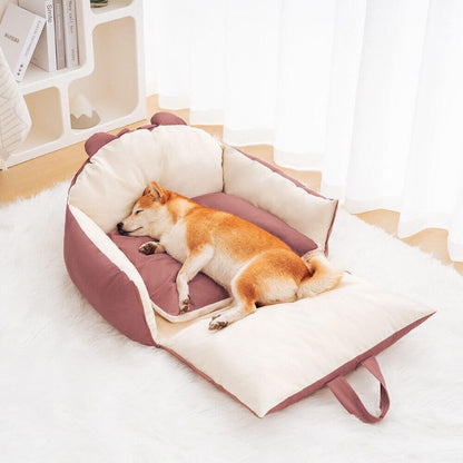 Hunde Autositz | Hundesitz für Rückbank | Hunde Auto Transportbox | HundeBox
