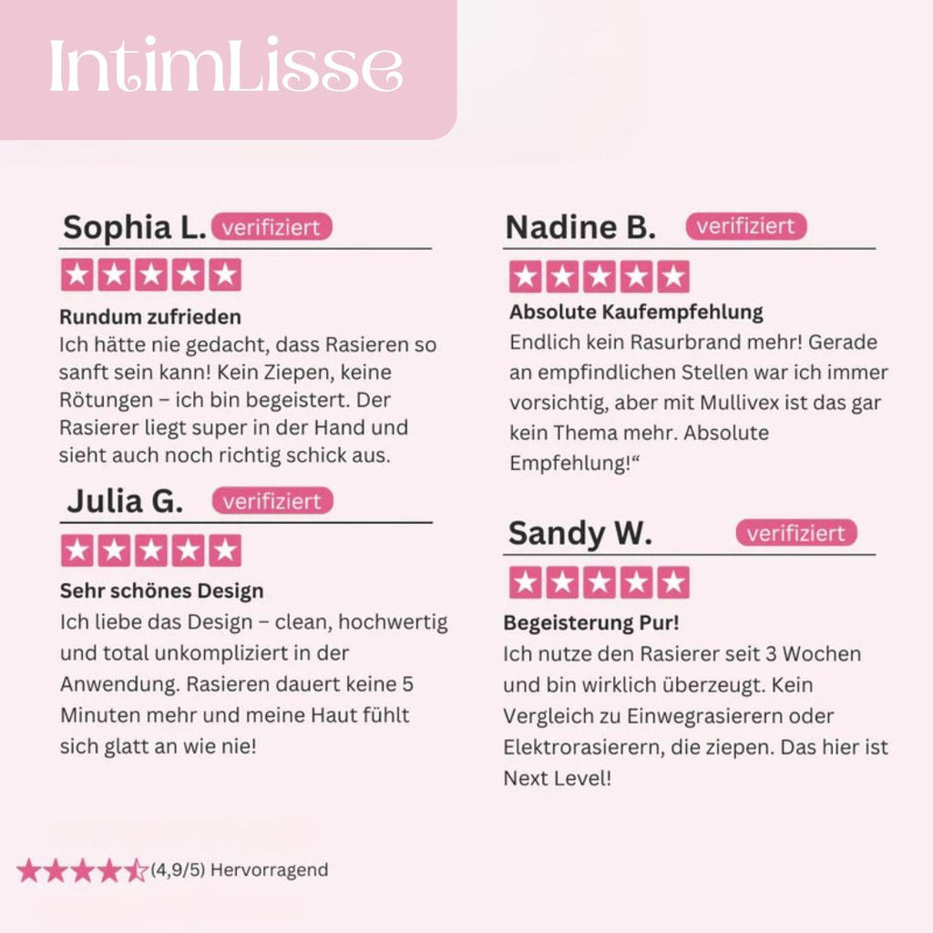 Intimrasierer Frauen | Elektrischer Rasierer für Damen | IntimLisse