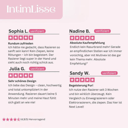 Intimrasierer Frauen | Elektrischer Rasierer für Damen | IntimLisse