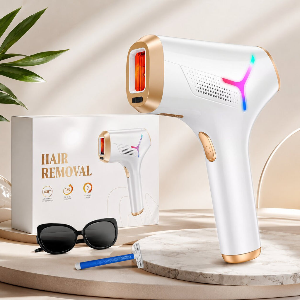 Lichtseide IPL Haarentfernungsgerät – Dauerhafte Laser Haarentfernung für Zuhause | Weiß