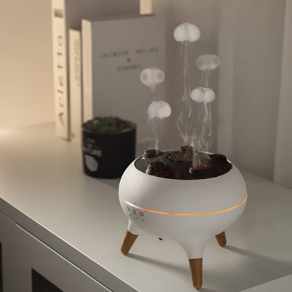 Luftbefeuchter & Diffuser | Aromadiffuser mit LED Licht & Timer | JellyTraum