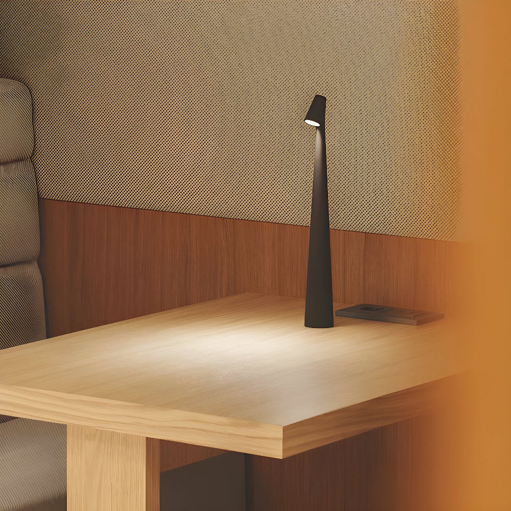 Kabellose LED Tischlampe | Lampe für Wohnzimmer & Schreibtisch | Moderne Akku Tischleuchte | VivaLume