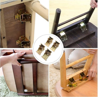 Klappscharnier aus Stahl | Klappconsole für Tisch & Schrank (4 Stück) | KlappFix