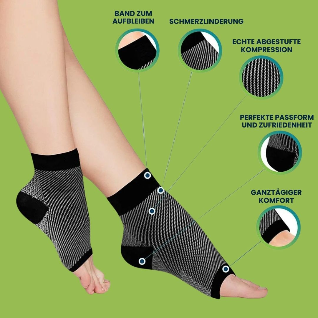 Kompressionsstrümpfe für Füße | Kompressionssocken | Stützsocken | Virexon