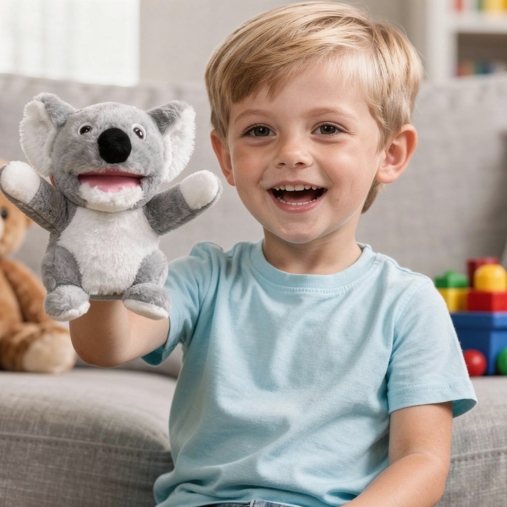 Kuscheltier Handpuppe | Plüschtier fur Kinder | HandFreund