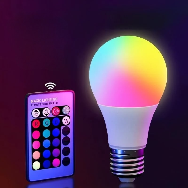 LED E27 Glühbirne | RGB Lampe mit Fernbedienung | Neonix