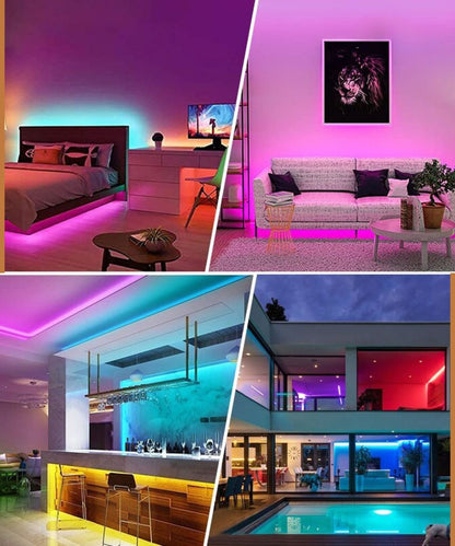 LED Streifen 15 Meter | LED Strip mit App & Fernbedienung | LED Beleuchtung | StreifLux