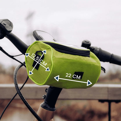 Lenkertasche für Fahrrad | Wasserdichte Fahrradtasche mit Touchscreen | Tourix