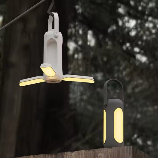 Akku Tischleuchte | Outdoor Camping Lampe mit Powerbank | LichtHeld