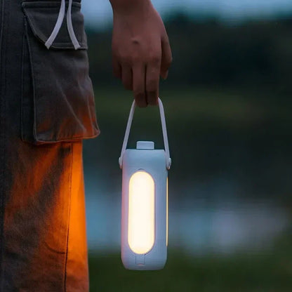 Akku Tischleuchte | Outdoor Camping Lampe mit Powerbank | LichtHeld