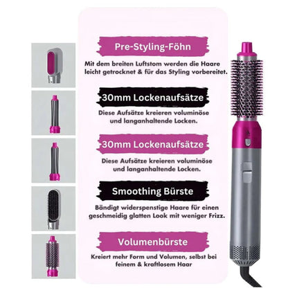 5 in 1 Lockenstab | Föhn, Glätteisen und Welleneisen in 1 | Hairstyler | Stylora
