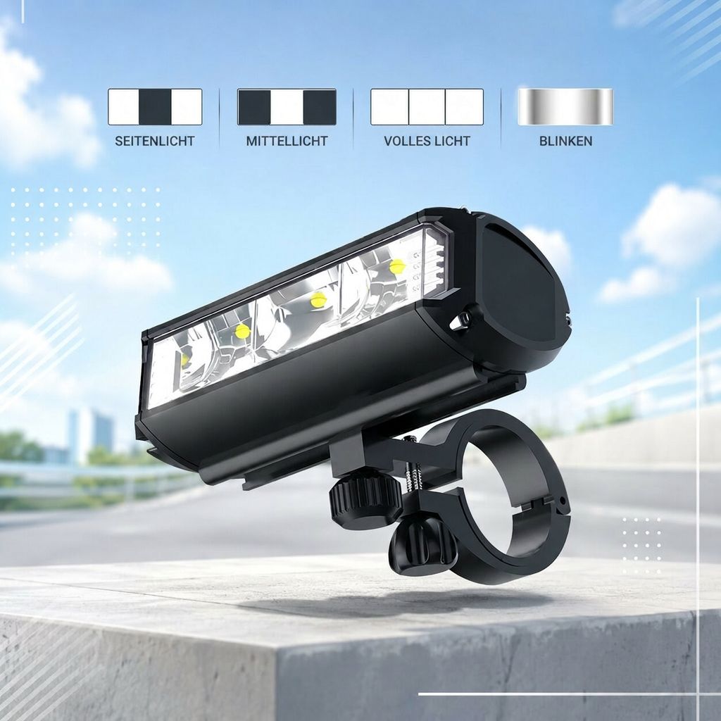 Lumenkrone Fahrradlampe 900 Lumen | Lumenkrone