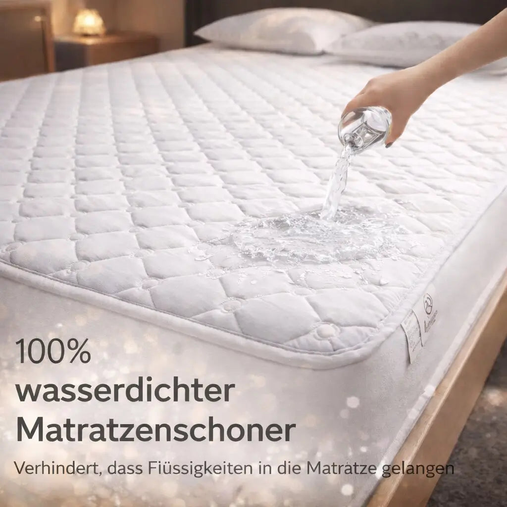 Matteo Wasserdichte Matratzenauflage Gesteppt Spannbettlaken Gemütlich