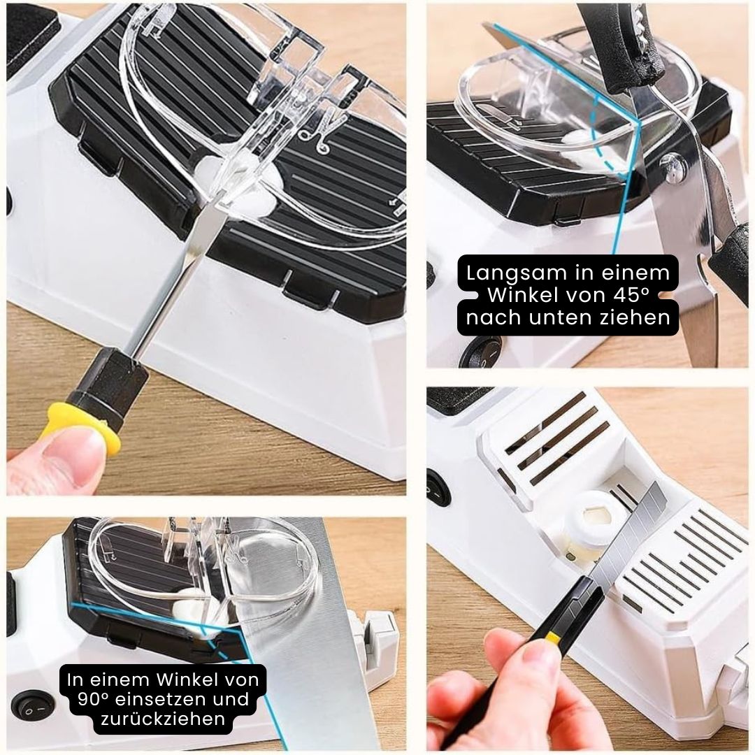 Messerschärfer | Einfaches Messer Schärfen | Elektrischer Messerschleifer | Scheidkraft