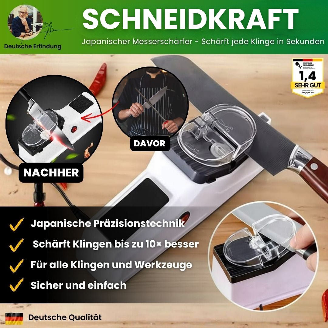 Messerschärfer | Einfaches Messer Schärfen | Elektrischer Messerschleifer | Scheidkraft