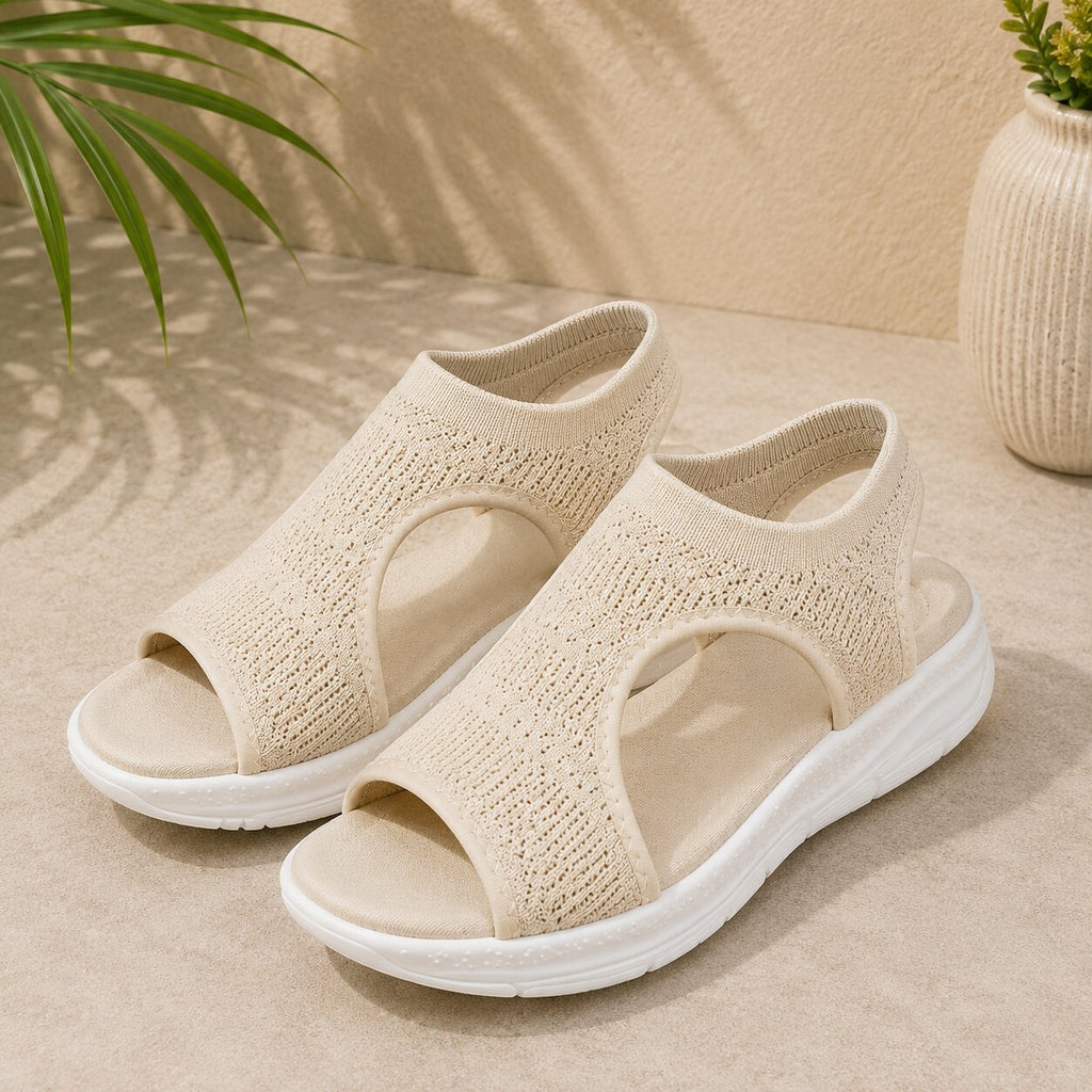 Sophia Orthopädische Sandalen Damen Strick Luftig