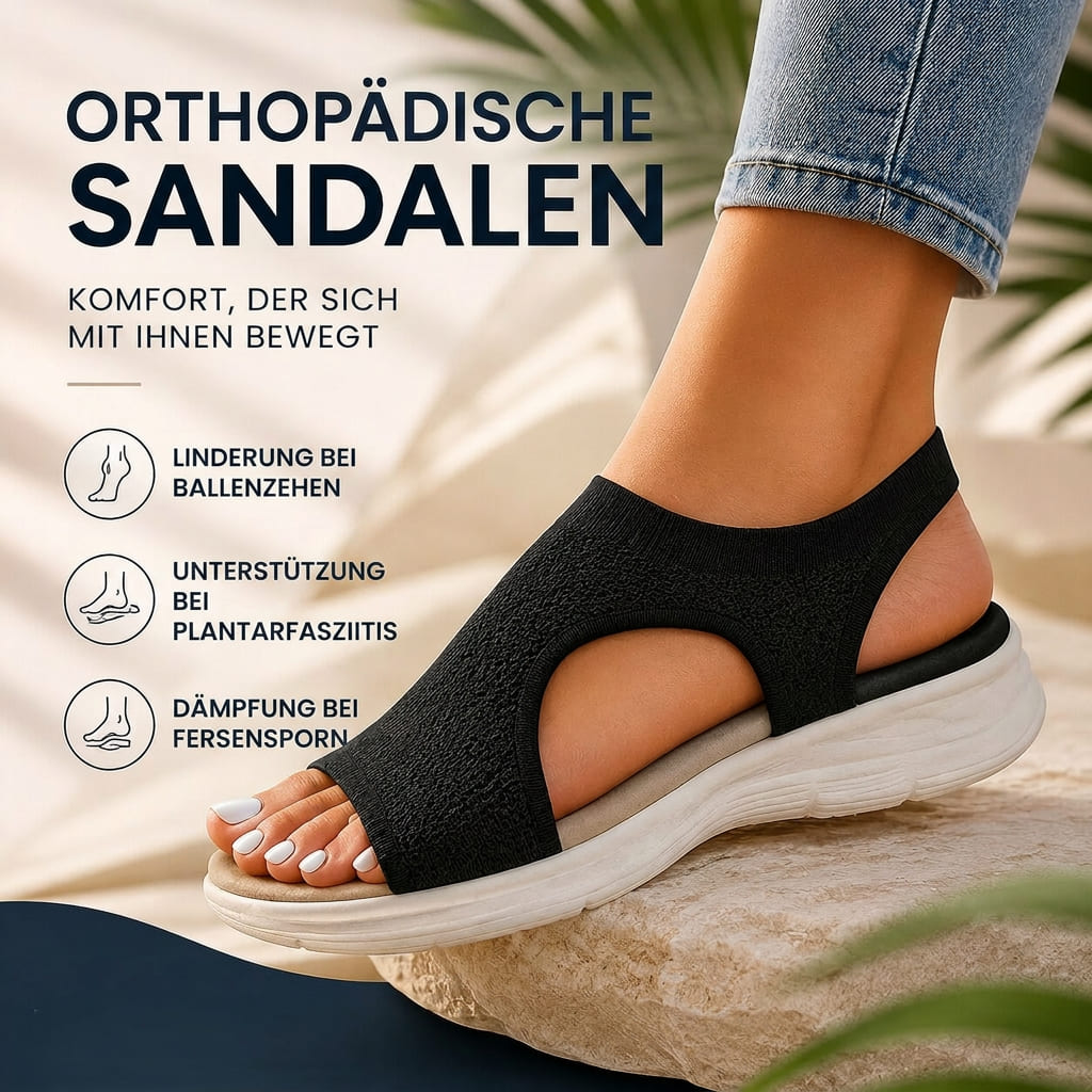 Sophia Orthopädische Sandalen Damen Strick Luftig