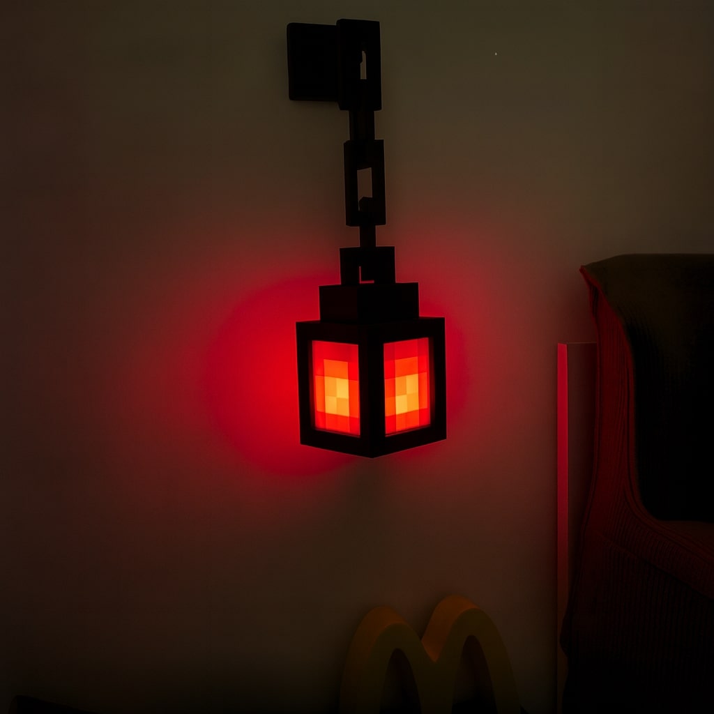 Minecraft Lampe | Kabellose Tischlampe | Nachttischlampe | Wandleuchte innen | PixelLicht