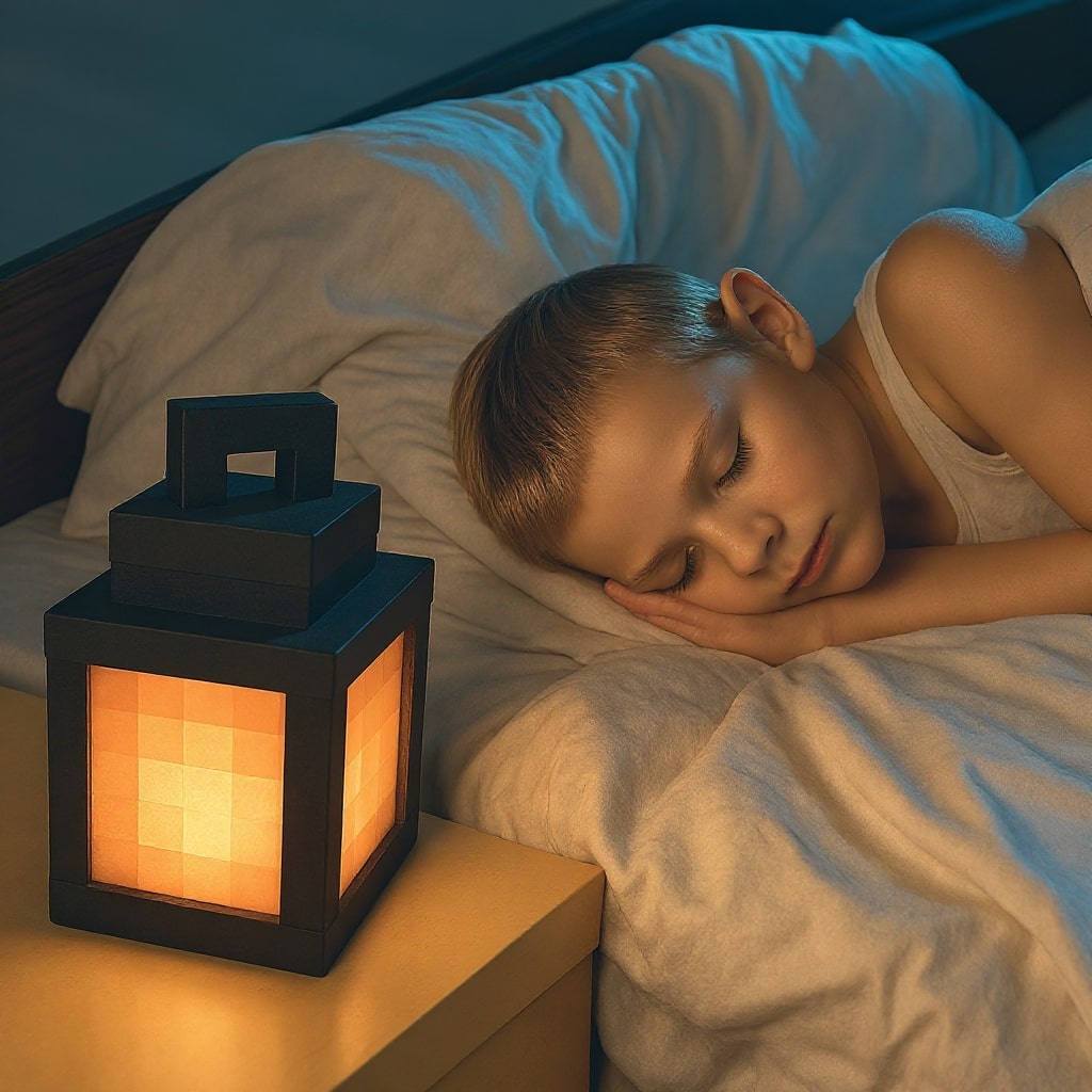 Minecraft Lampe | Kabellose Tischlampe | Nachttischlampe | Wandleuchte innen | PixelLicht
