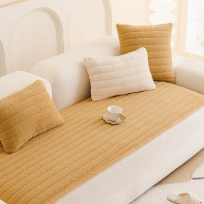 Plüsch Sofabezug | Bezug für Sofa | Sofa Überwurf | Sofina