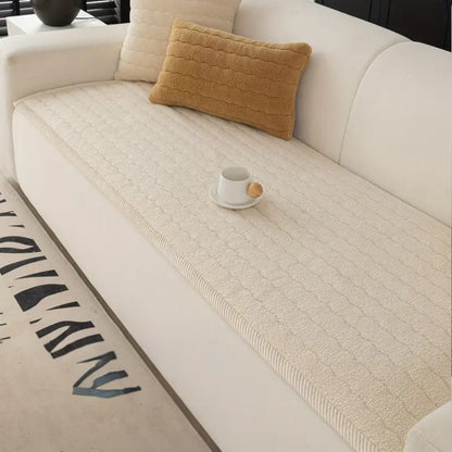 Plüsch Sofabezug | Bezug für Sofa | Sofa Überwurf | Sofina