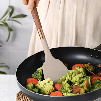 Premium Küchenhelfer Set | Küchenutensilien Set aus Silikon | Kochbesteck 10 Stück | Culinora