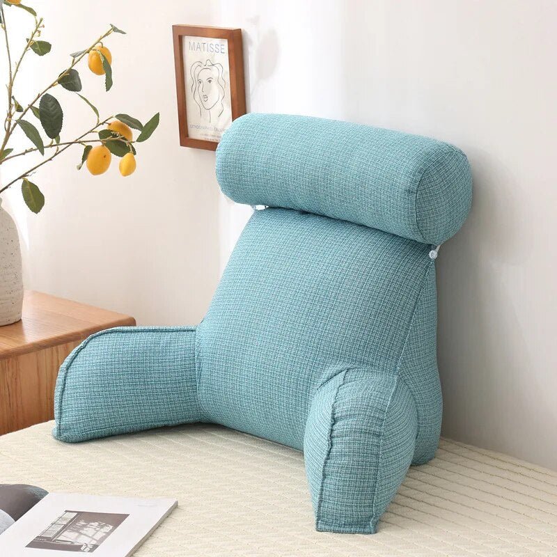 Rückenkissen & Lesekissen | Kissen für Bett & Sofa mit Armlehnen | RelaxKissen