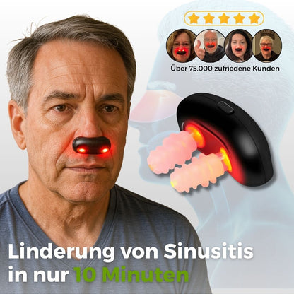 Rotlicht Nasengerät | Lichttherapie Nase | Nasentherapie Gerät | Nasoria