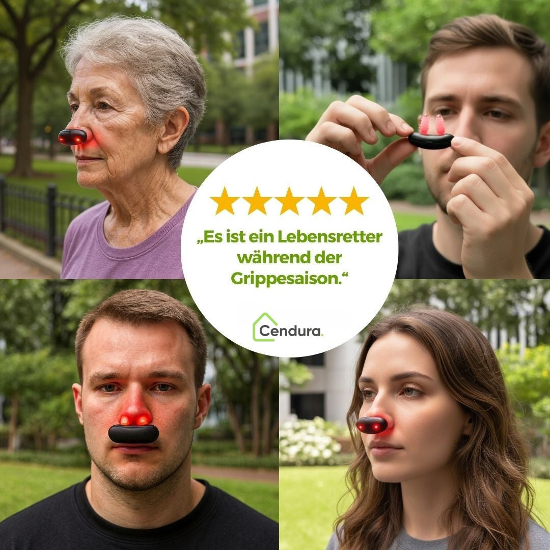 Rotlicht Nasengerät | Lichttherapie Nase | Nasentherapie Gerät | Nasoria