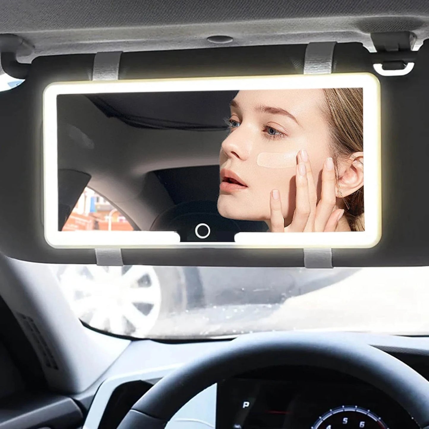 Schminkspiegel mit Licht für Auto | Beleuchteter Kosmetikspiegel | GlowVisor