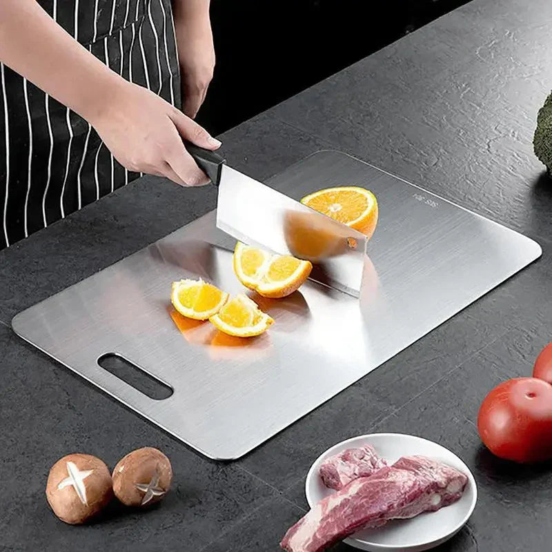 Schneidebrett aus Edelstahl für Fleisch, Gemüse & Obst | EdelBrett