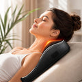 NackenElys Shiatsu Massagekissen mit Wärmefunktion – Nacken | Schulter & Rücken Massagegerät | Schwarz