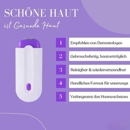 Laser Haarentfernung Gerät | Elektrorasierer und Rasierapparat für sanfte Haarentfernung | SilkLaser